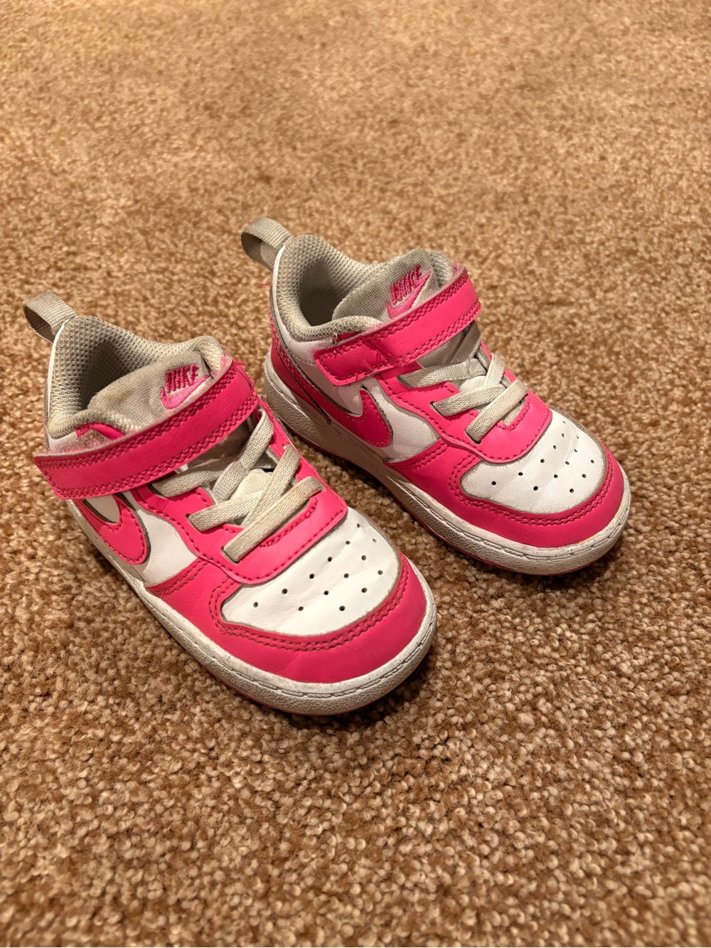 Nike | Court Borough Low | Pink and White | Toddler 6.5